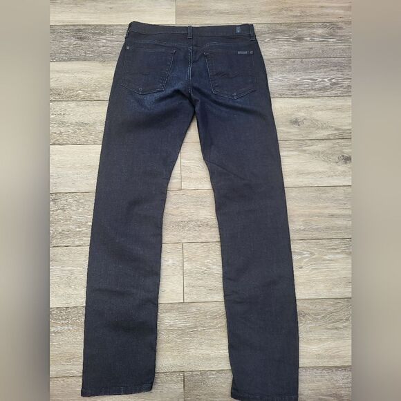 7 For All Mankind Paxton men's dark blue wash jeans - Picture 7 of 11